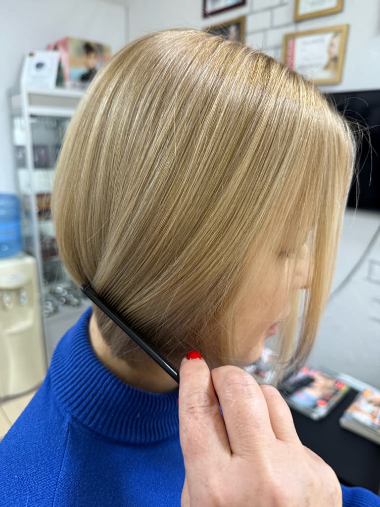 Блонд с укладкой